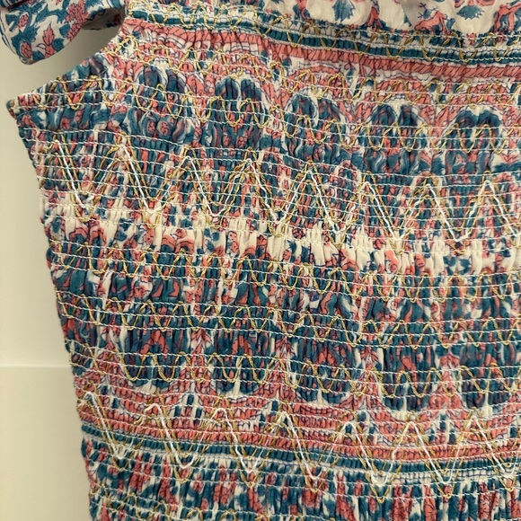 Alicia Bell Smocked Tiered Midi Sundress - Picture 3 of 7